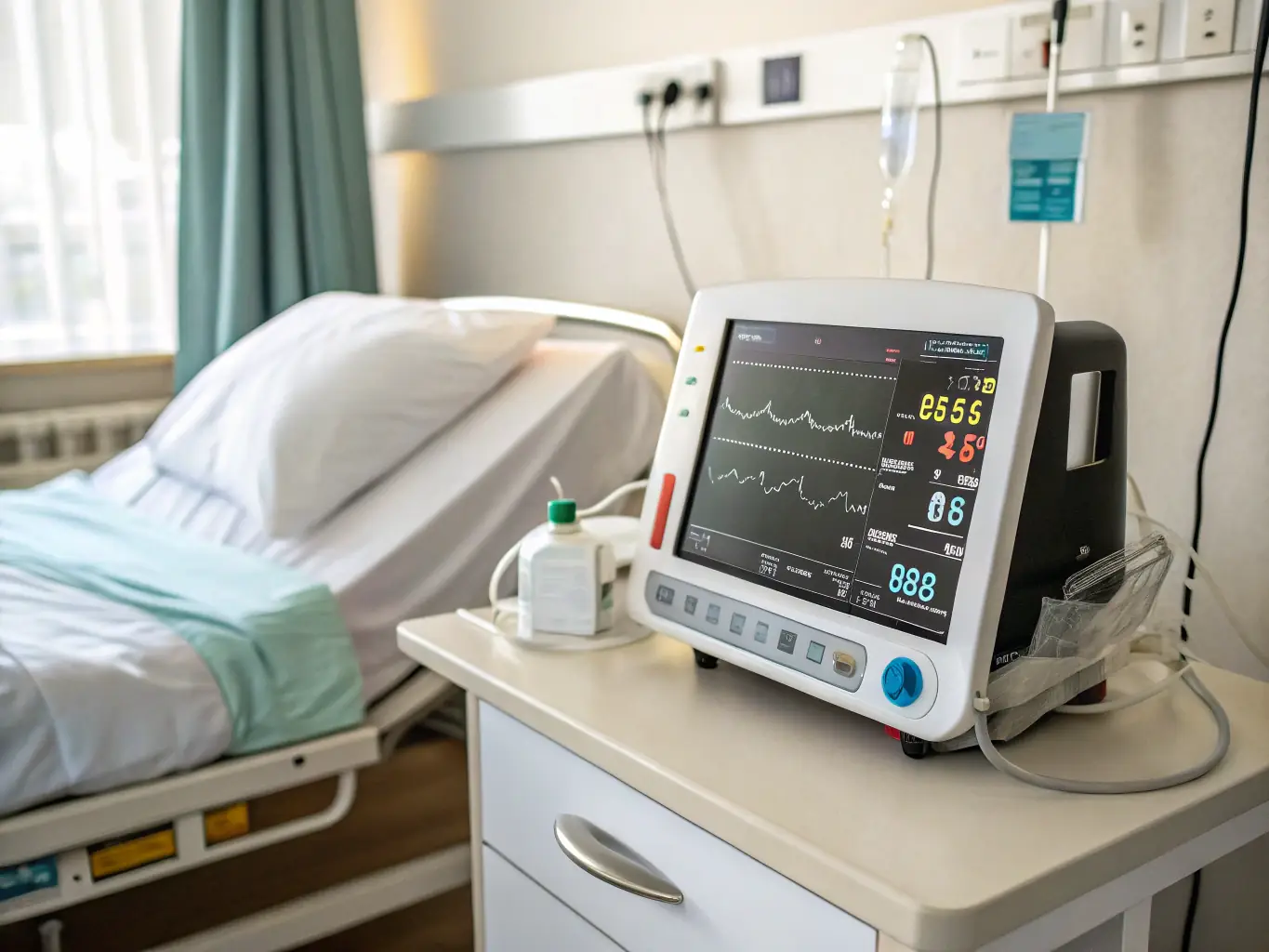 A digital illustration depicting a patient's health data being continuously monitored and updated in real-time, showcasing the dynamic nature of WaiveDx's platform.